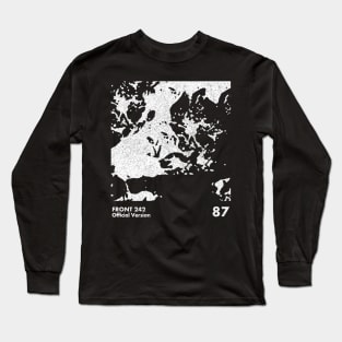 Front 242 / Official Version / Minimalist Graphic Artwork Design Long Sleeve T-Shirt